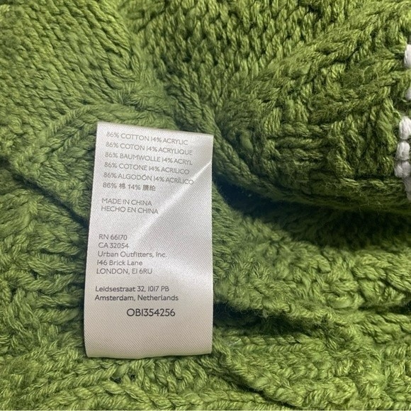 FREE PEOPLE MONTANA CABLE CARDIGAN SIZE XS IN AGED PINE NWOT - Picture 10 of 11